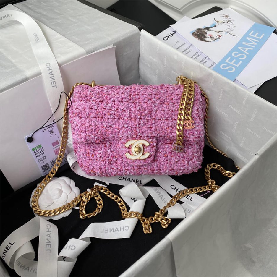 Ch*el 22p square flap bag