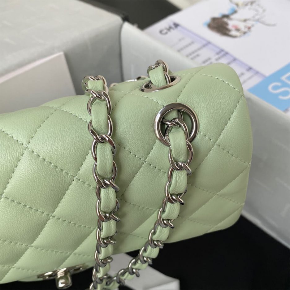 Ch*el classic flap medium silver hardware