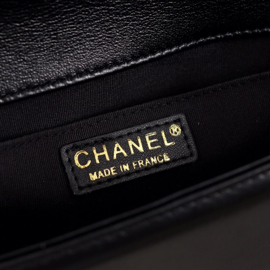 chevron boy Ch*el handbag