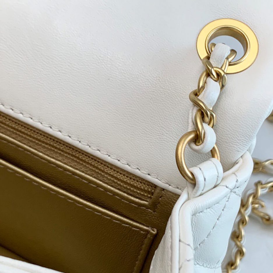 Ch*el pearl crush mini rectangular flap bag