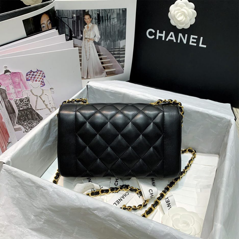 Ch*el vintage small diana flap bag-rare