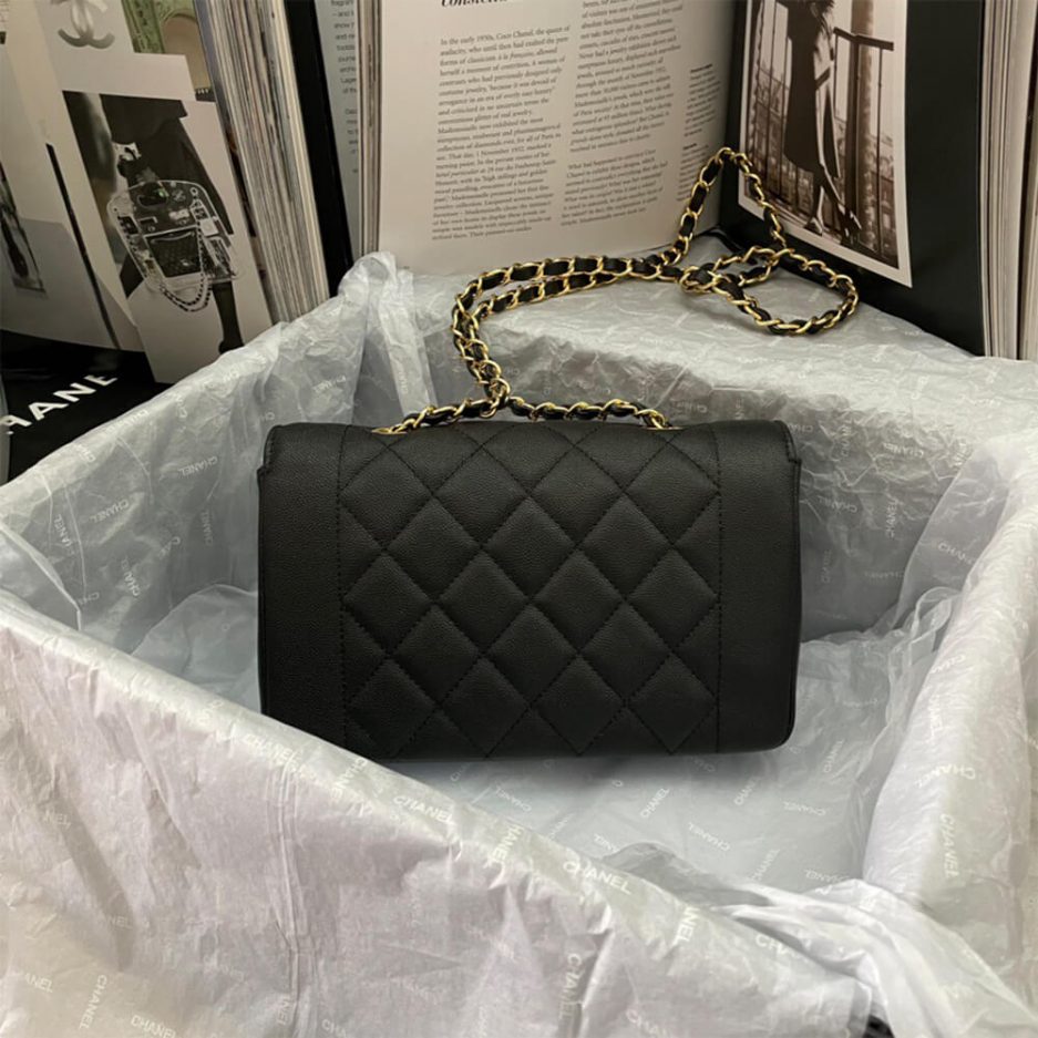 Ch*el vintage small diana flap bag – rare