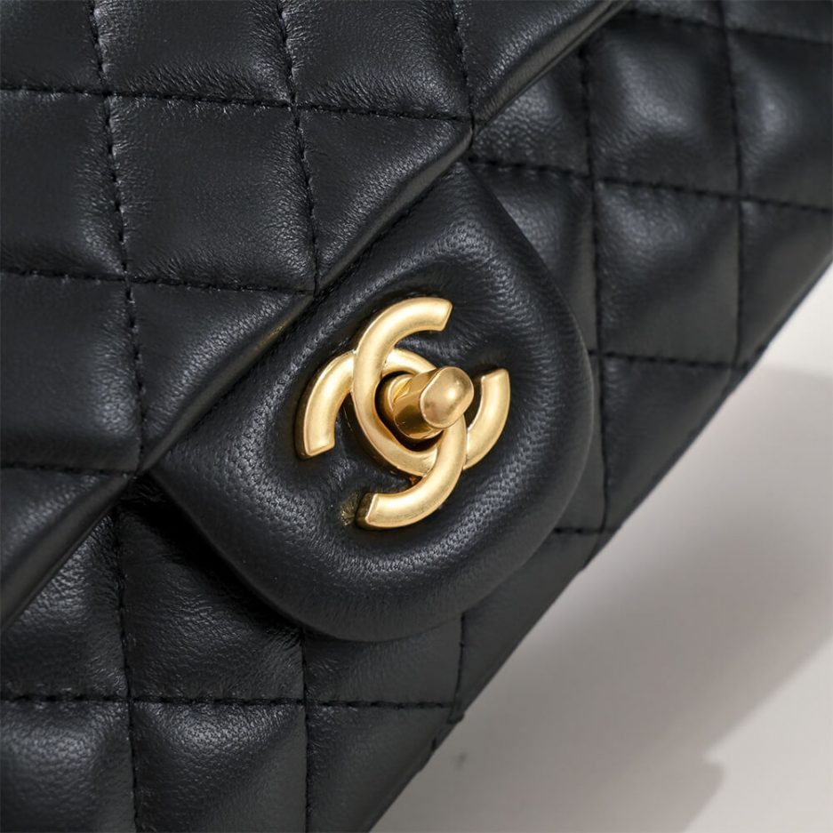 Ch*el mini flap with top handle