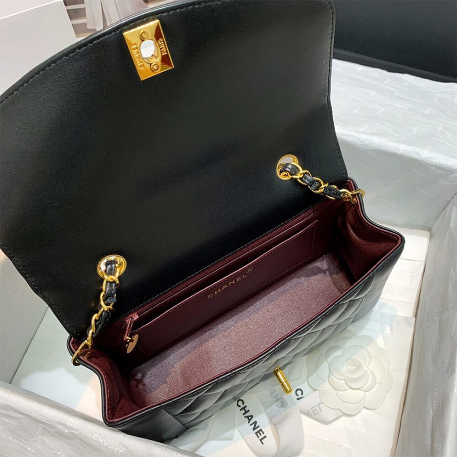 Ch*el vintage small diana flap bag-rare