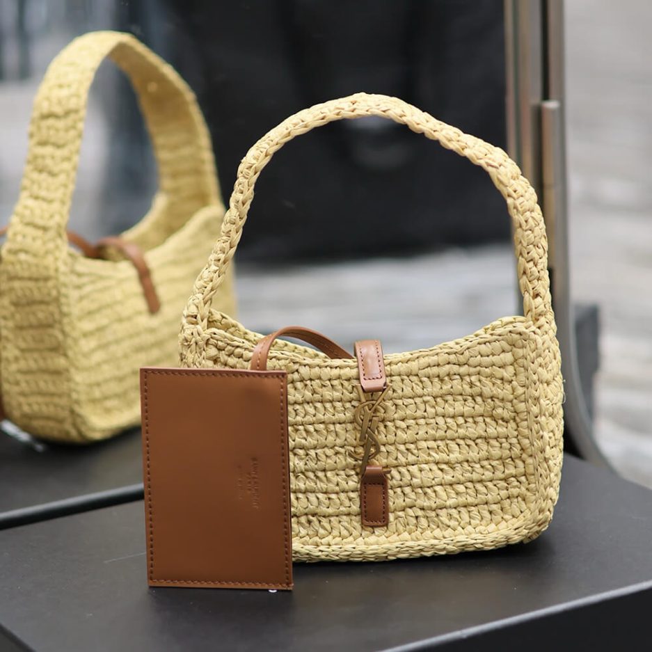 YSL LE 5 A 7 MINI IN RAFFIA(HIGH-END GRADE)