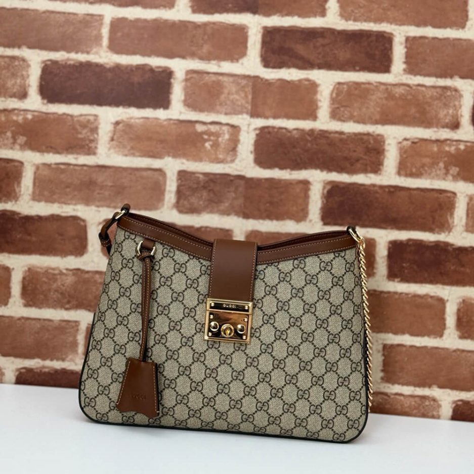 G*u*i padlock gg medium shoulder bag