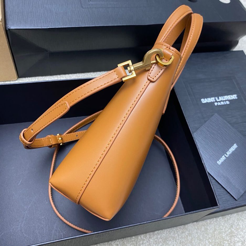 MINI TOY SHOPPING SAINT LAURENT IN BOX LEATHER