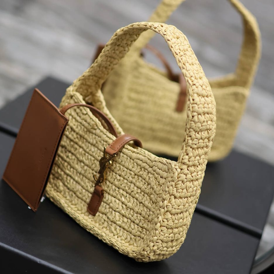 YSL LE 5 A 7 MINI IN RAFFIA(HIGH-END GRADE)