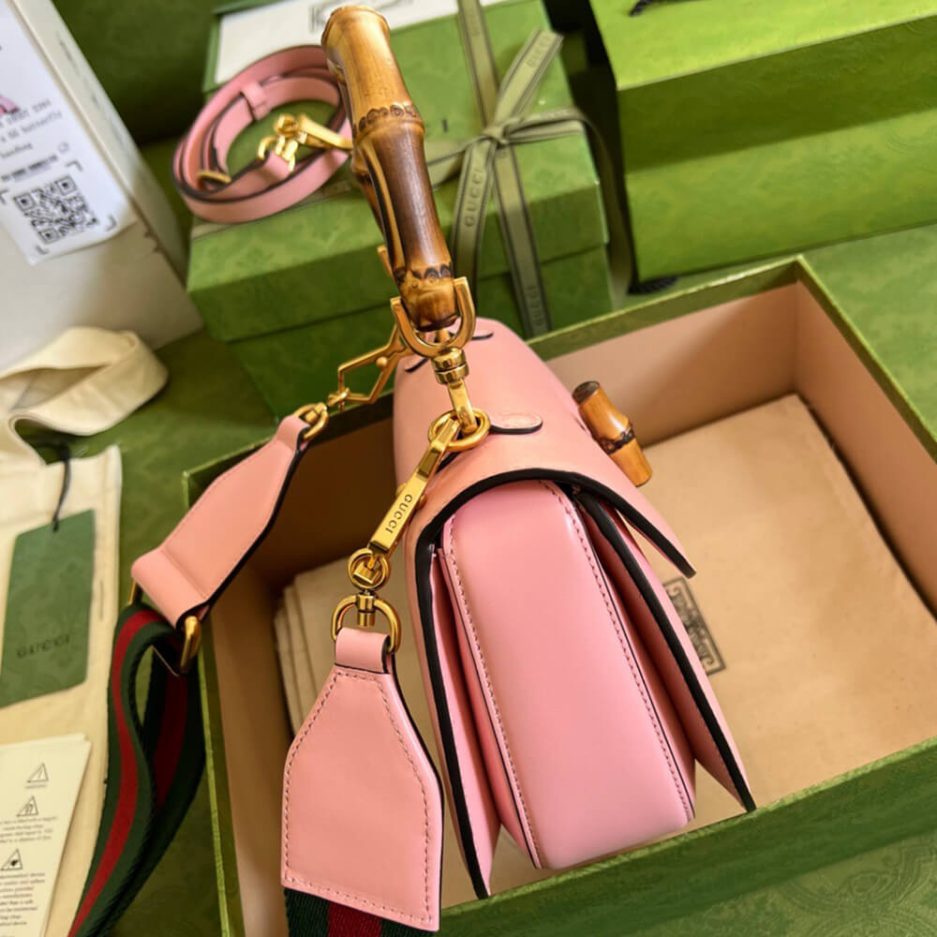 G*u*i bamboo 1947 jumbo gg small top handle bag