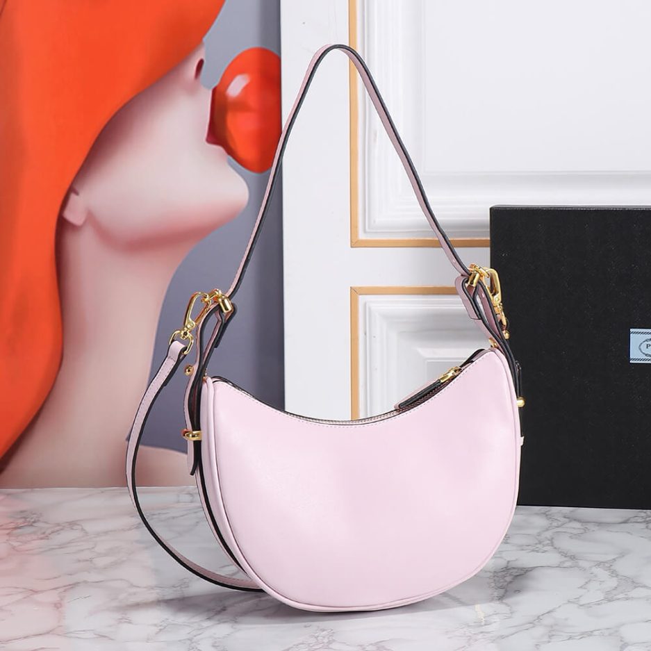 Pra*a arque leather shoulder bag