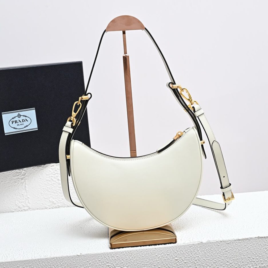 Pra*a arque leather shoulder bag