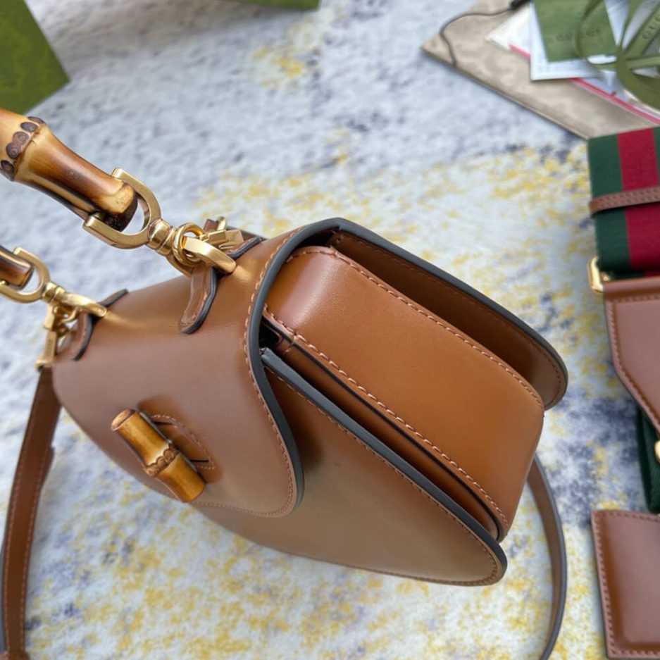 G*u*i bamboo 1947 jumbo gg small top handle bag