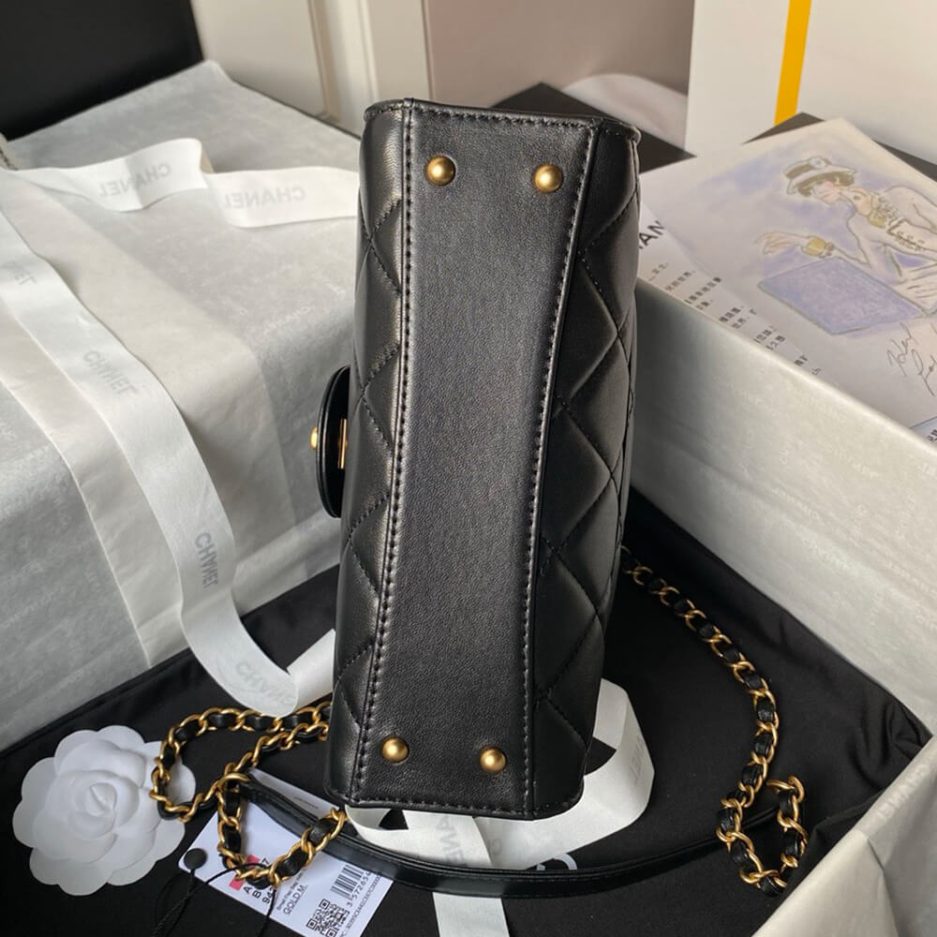 Small FLAP BAG WITH TOP HANDLE