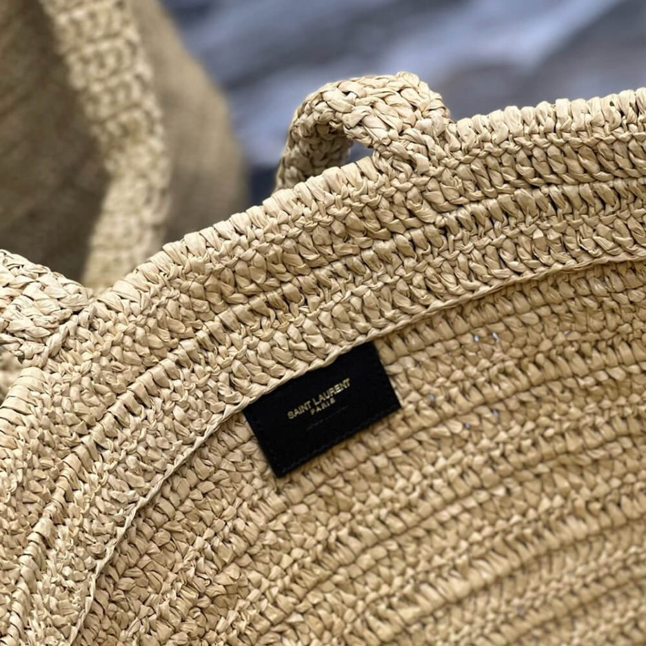 YSL RIVE GAUCHE TOTE IN RAFFIA(HIGH-END GRADE)