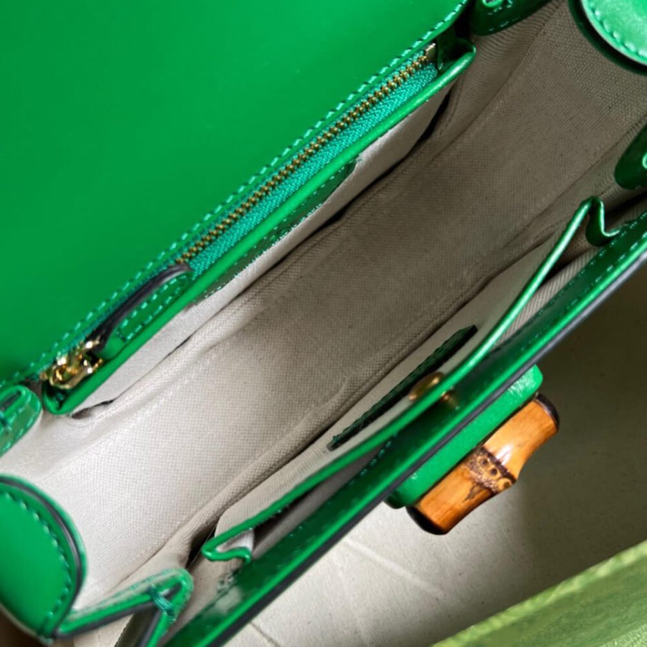 G*u*i bamboo 1947 jumbo gg small top handle bag