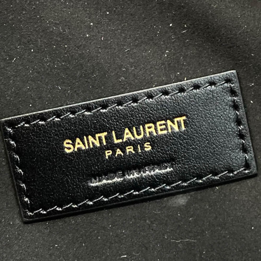 YSL PARIS VII large flat hobo bag in smooth leather(high-end grade)